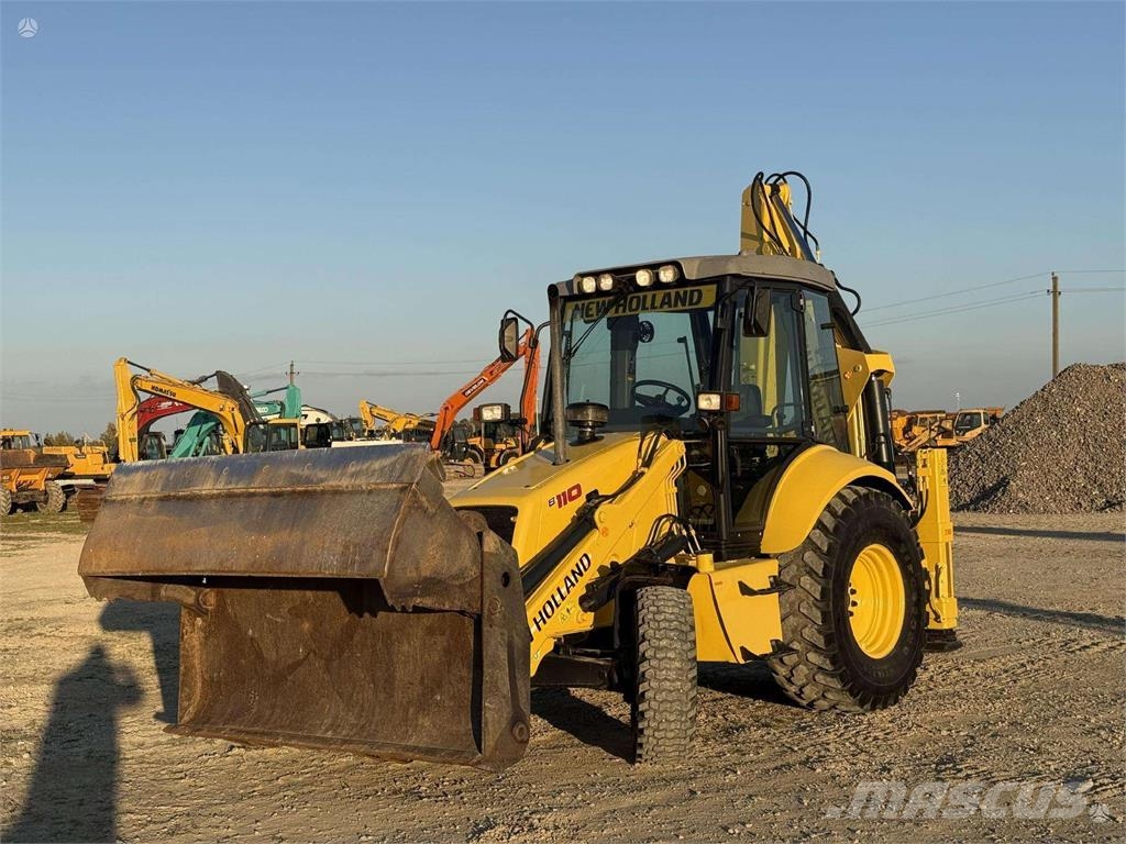 New Holland B 110-4PT , 2 quick couplers Ekskavatoriniai krautuvai