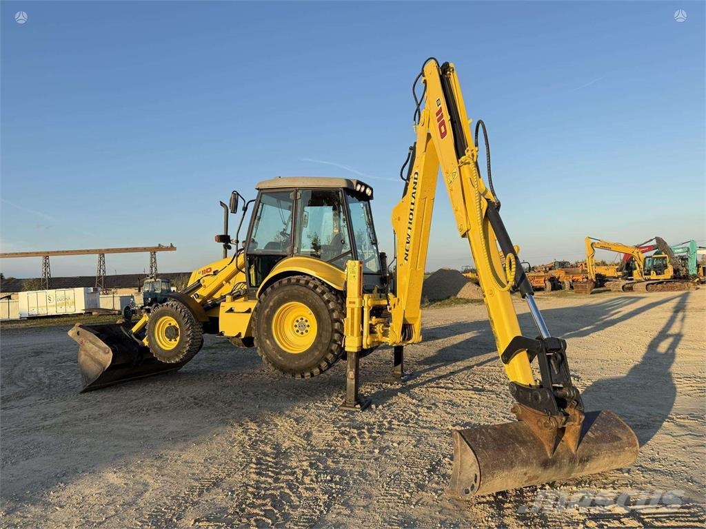 New Holland B 110-4PT , 2 quick couplers Ekskavatoriniai krautuvai