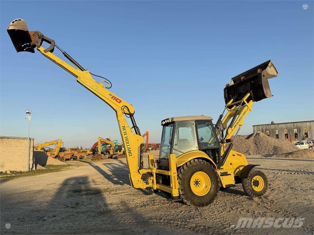 New Holland B 110-4PT , 2 quick couplers Ekskavatoriniai krautuvai
