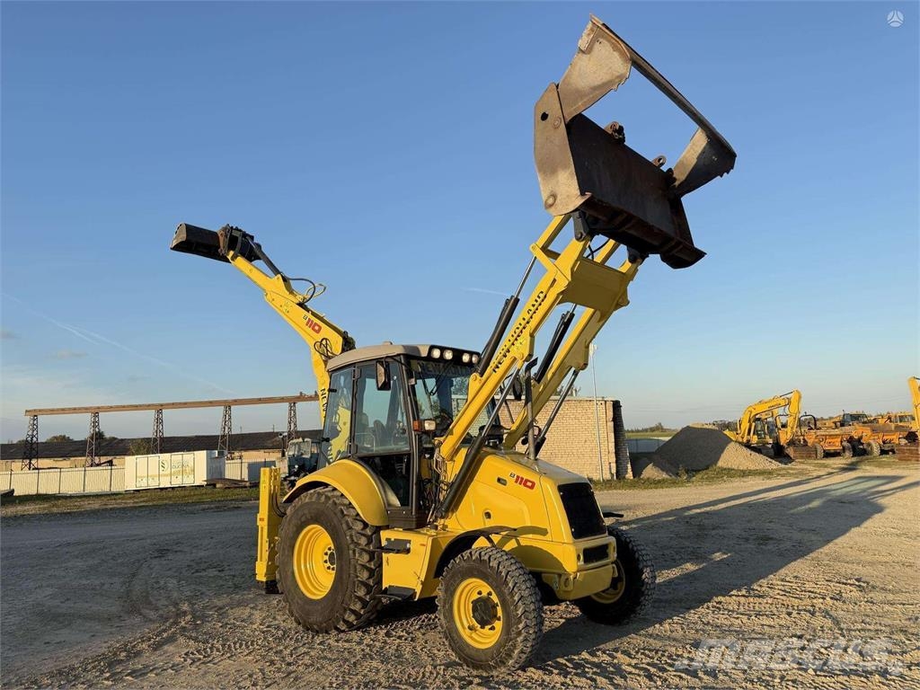 New Holland B 110-4PT , 2 quick couplers Ekskavatoriniai krautuvai