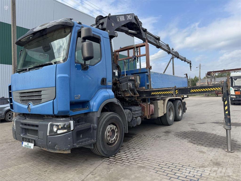 Renault Premium 410 6x4 EURO5 + HIAB 322EP-5 Tipper trucks
