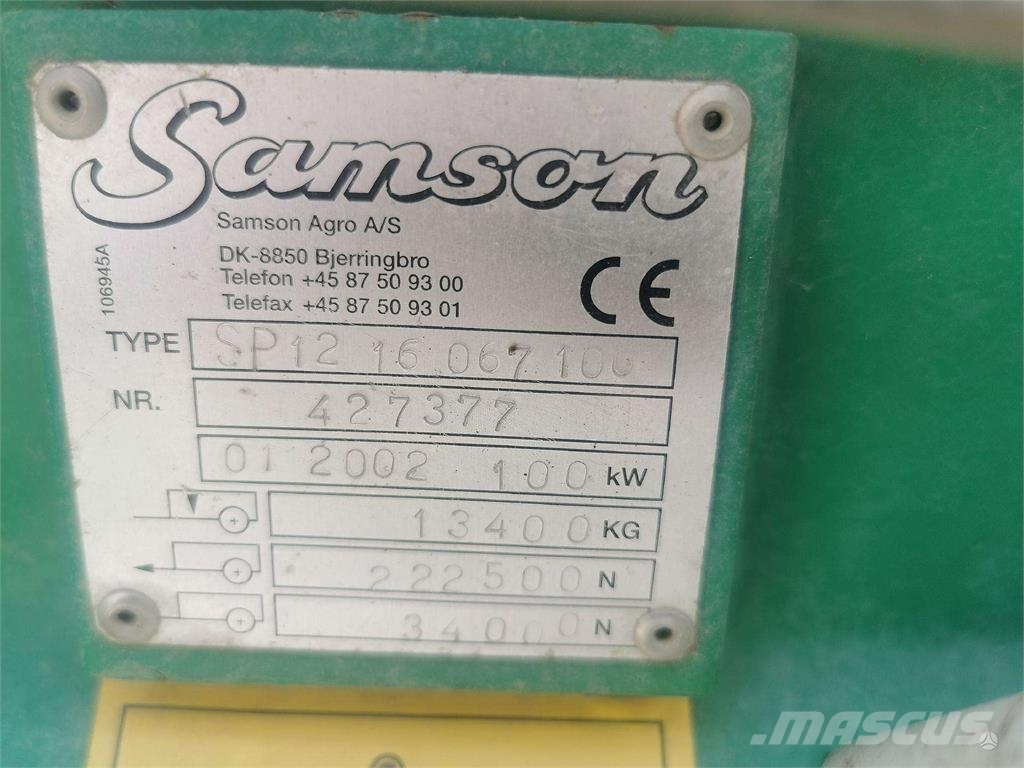 Samson SP 12 Роздрібнювачі, різаки і розпаковувачі тюків