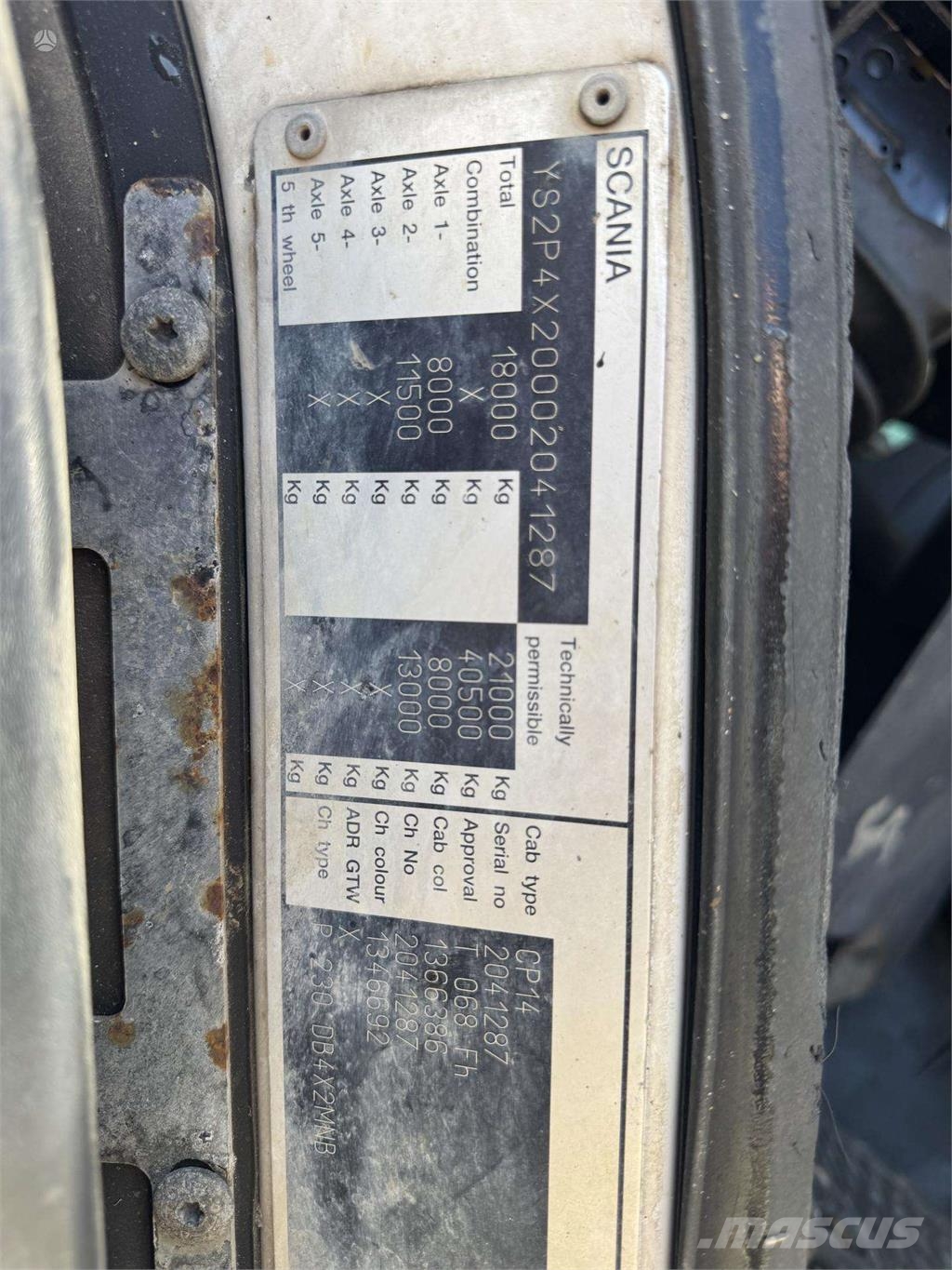 Scania P230 Шасі з кабіною