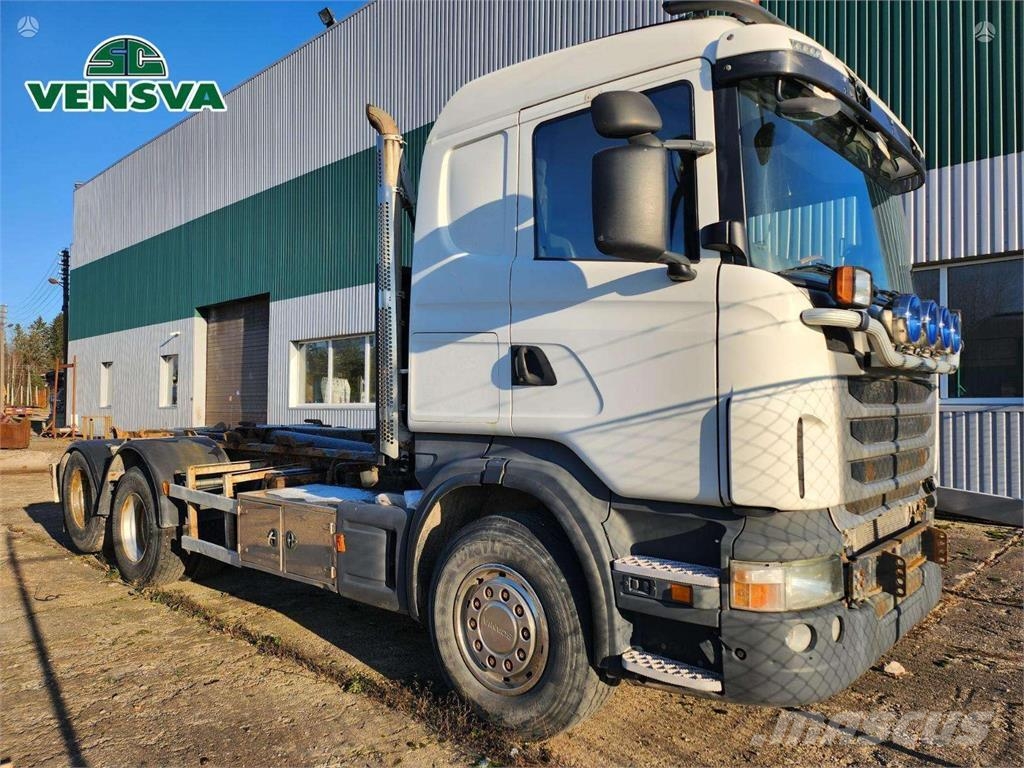 Scania R480 6x2 + HIAB MULTILIFT 훅 리프트 트럭