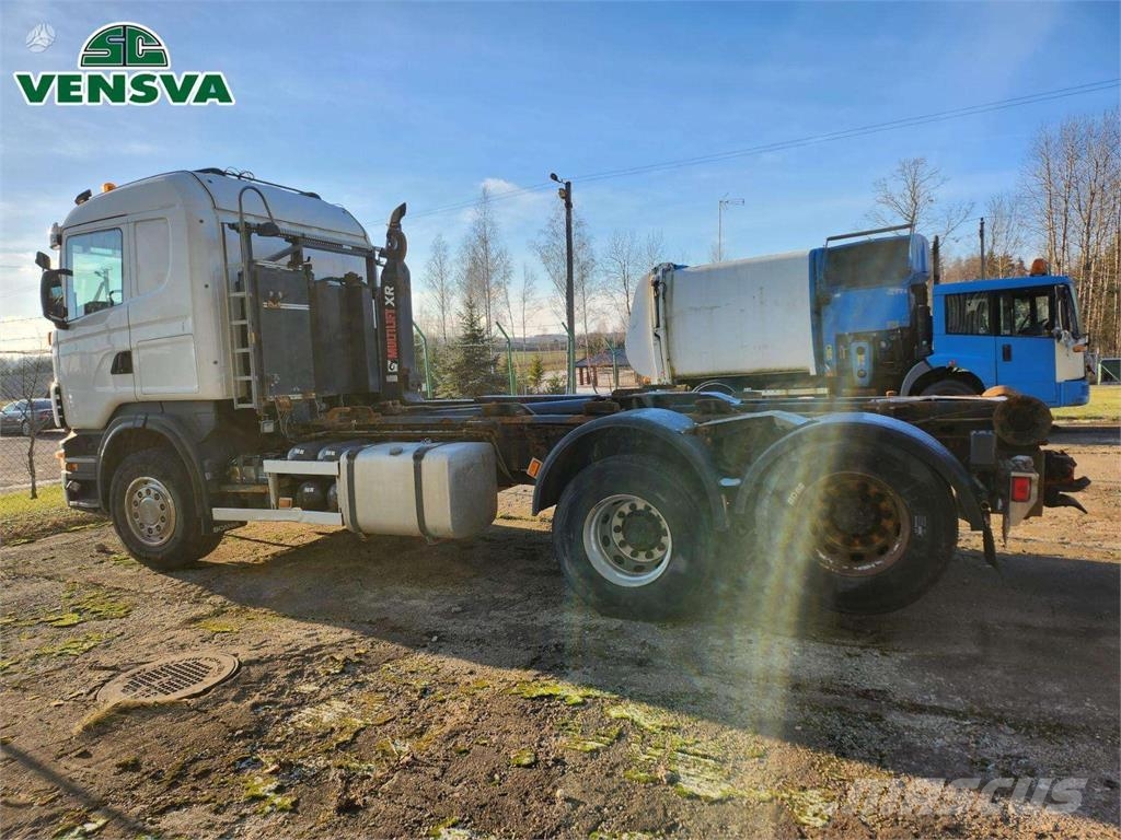 Scania R480 6x2 + HIAB MULTILIFT 훅 리프트 트럭