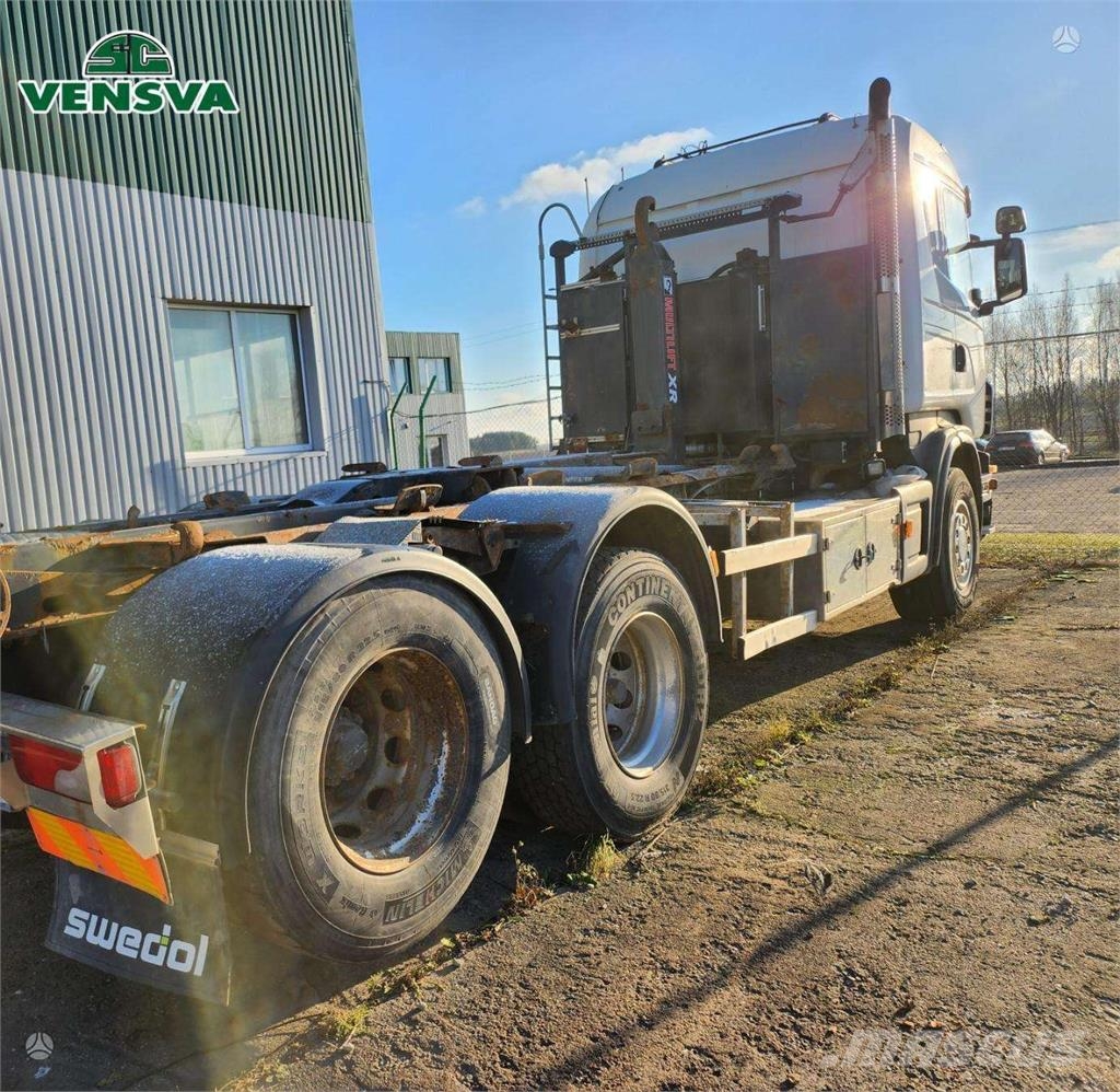Scania R480 6x2 + HIAB MULTILIFT 훅 리프트 트럭