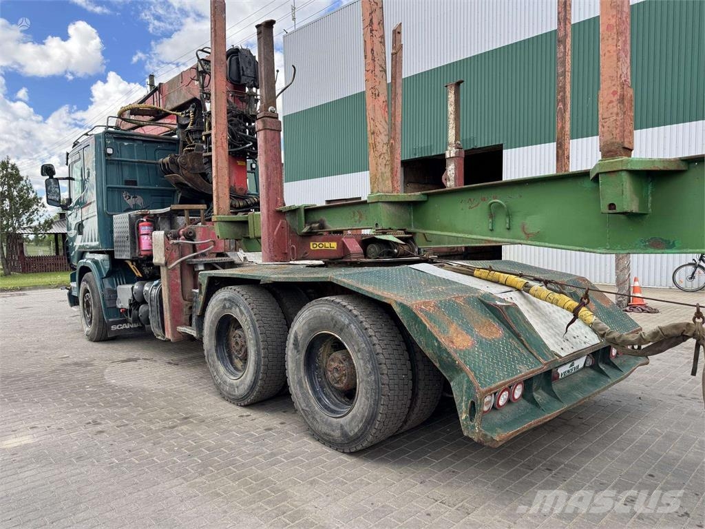 Scania R560 6x4 + DOLL M114 + LOGLIFT 251S Transportes de madera