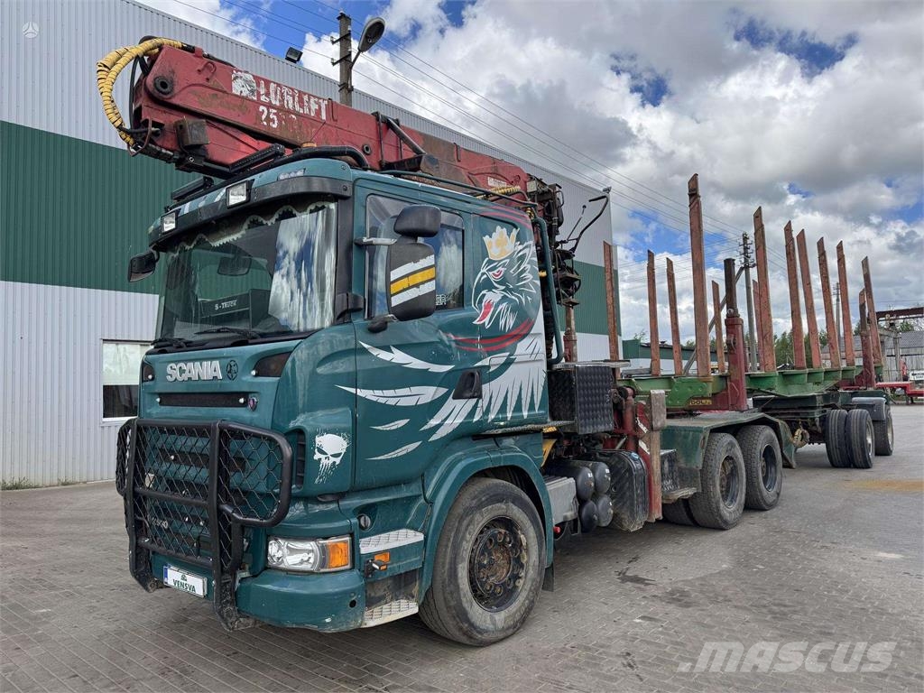 Scania R560 6x4 + DOLL M114 + LOGLIFT 251S Transportes de madera