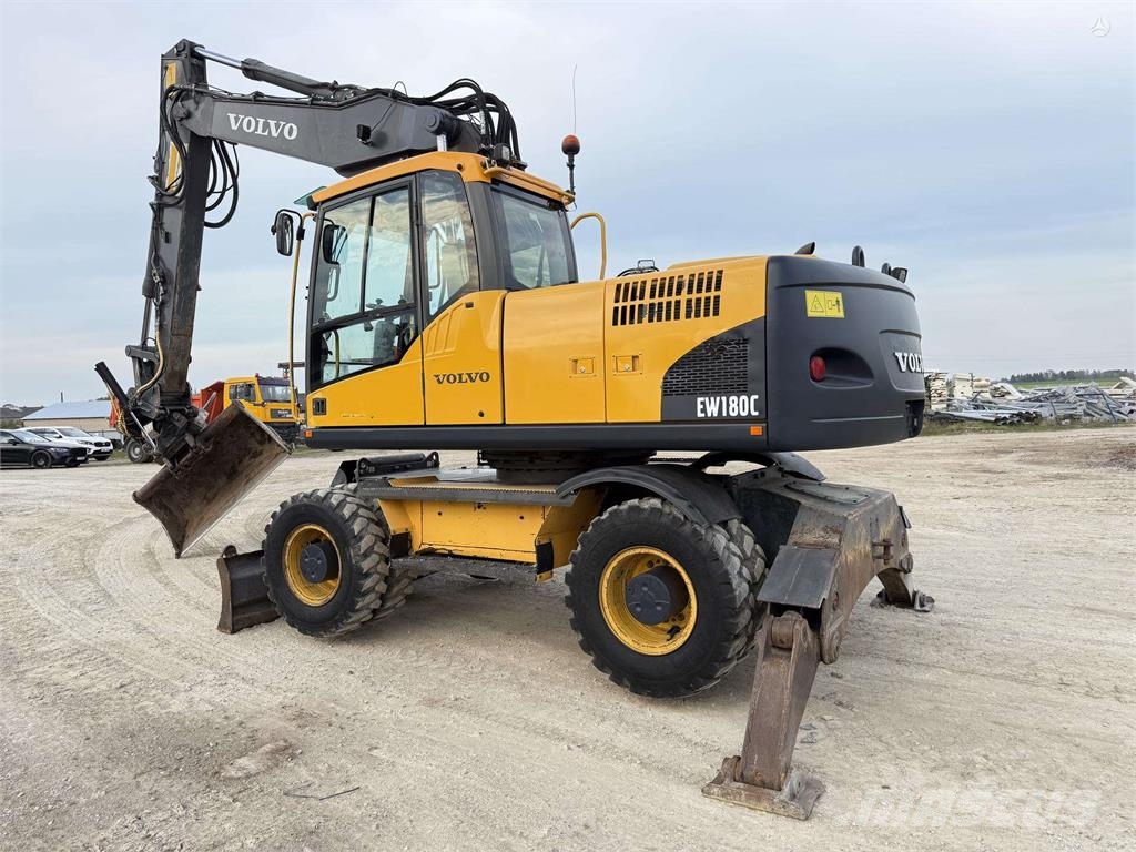 Volvo EW 180 C , ROTO + Grapple Mobilbagger