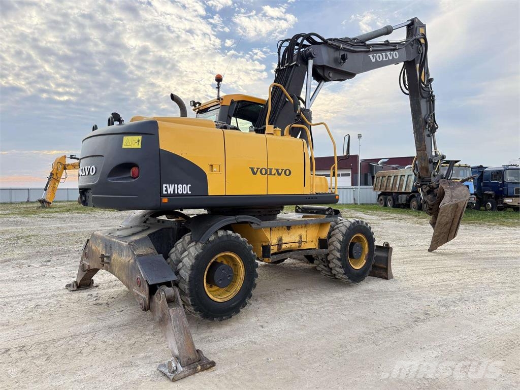 Volvo EW 180 C , ROTO + Grapple Mobilbagger