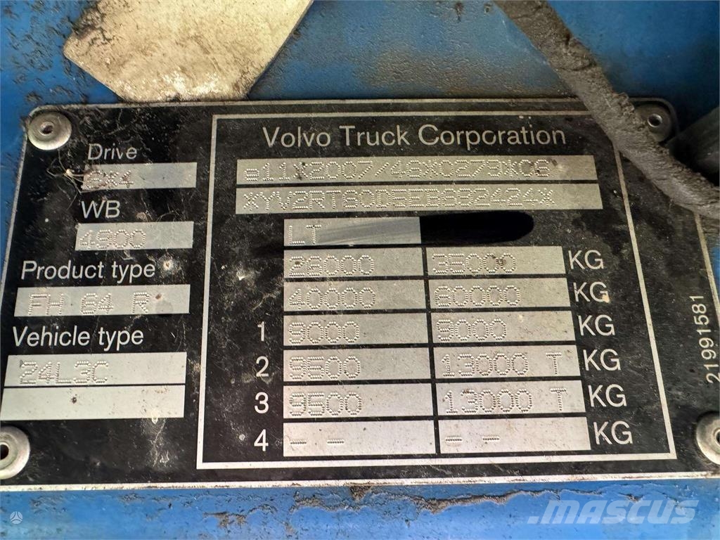 Volvo FH540 6x4 EURO6 + Loglift 96S Tømmerbiler