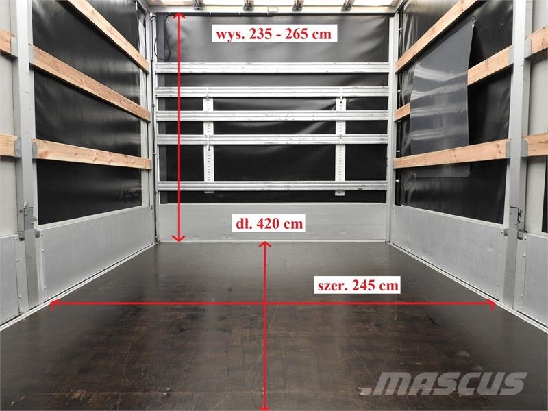 Opel MOVANO  TARPAULIN 10 PALLETS WEBASTO هيكل صندوقي