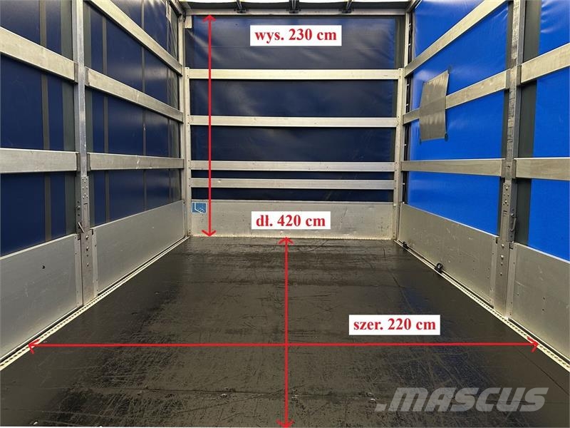 Renault MASTER  TARPAULIN 8 PALLETS CRUISE CONTROL هيكل صندوقي