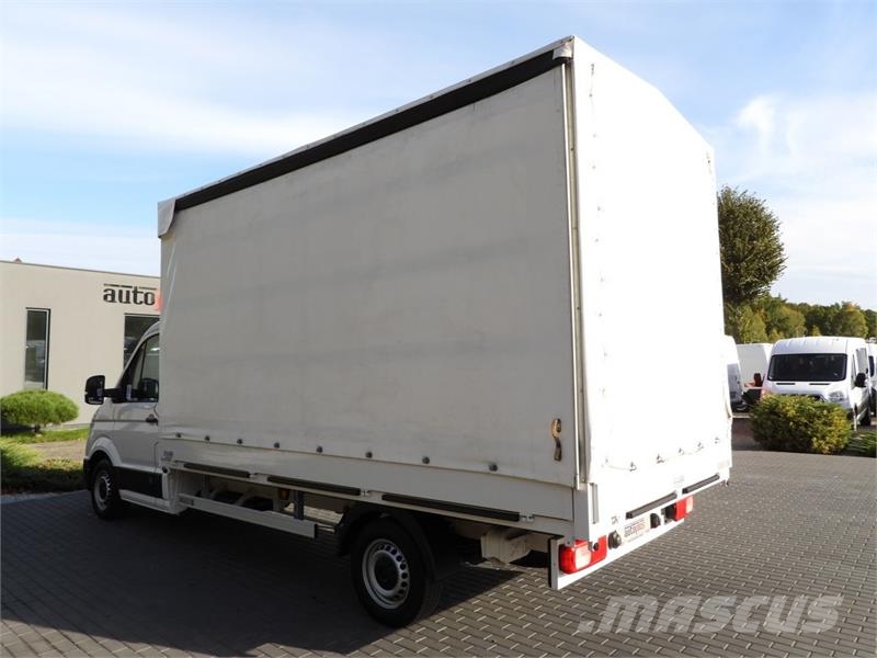 Volkswagen CRAFTER  TARPAULIN 8 PALLETS CRUISE CONTROL هيكل صندوقي