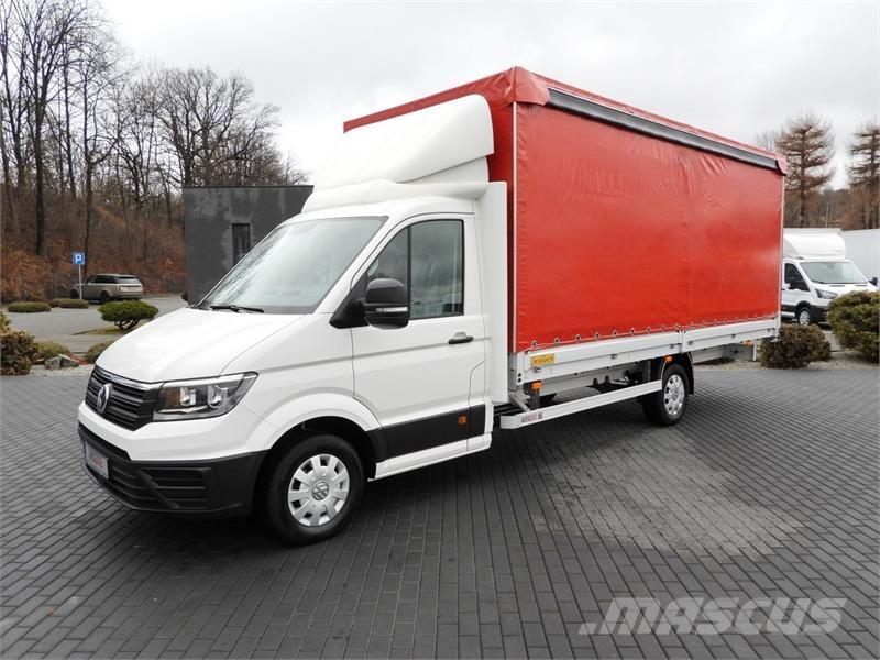 Volkswagen CRAFTER  TARPAULIN 10 PALLETS CRUISE CONTROL هيكل صندوقي