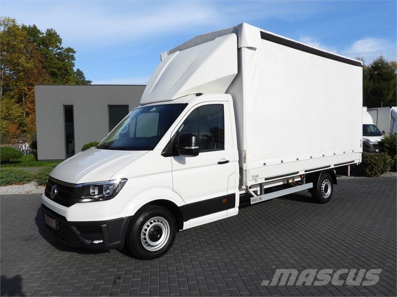 Volkswagen CRAFTER  TARPAULIN 8 PALLETS CRUISE CONTROL هيكل صندوقي