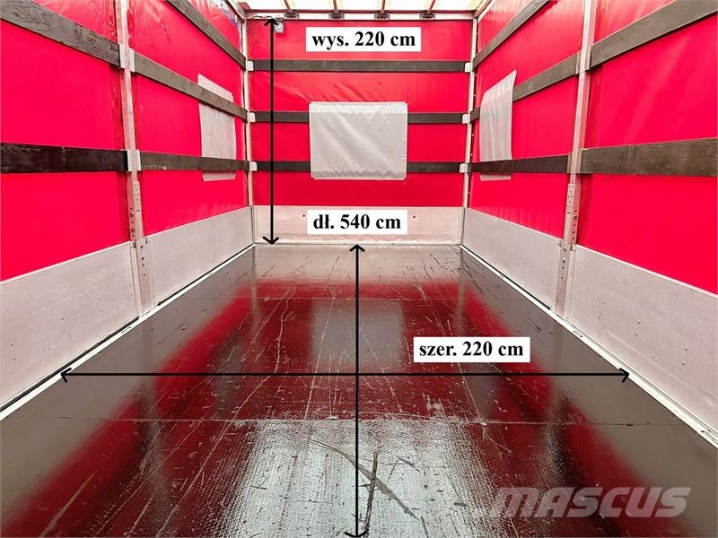 Volkswagen CRAFTER  TARPAULIN 10 PALLETS CRUISE CONTROL هيكل صندوقي