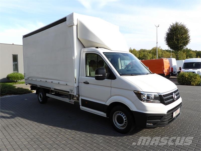 Volkswagen CRAFTER  TARPAULIN 8 PALLETS CRUISE CONTROL هيكل صندوقي