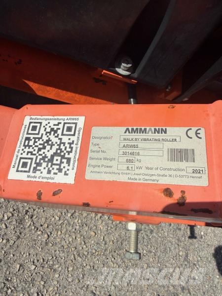 Ammann ARW 65 Compactadores de suelo