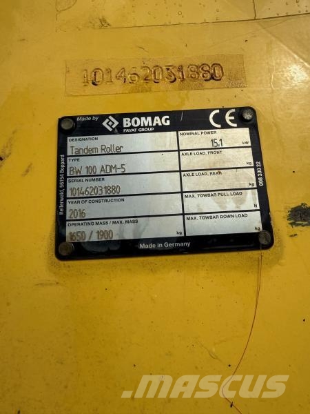 Bomag BW100 ADM-5 Κύλινδροι συμπίεσης εδάφους