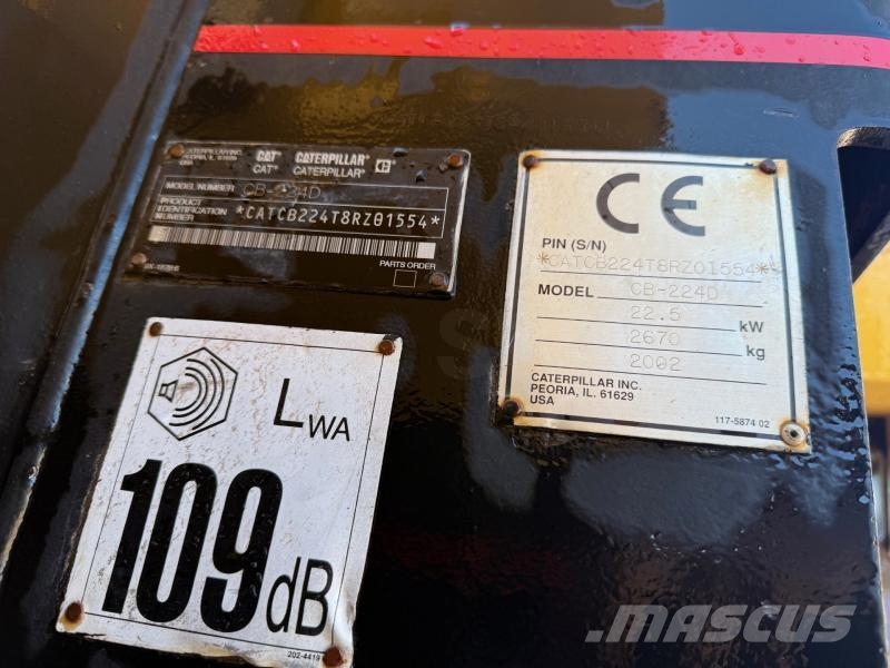 CAT CB224D Zagęszczarki gruntu