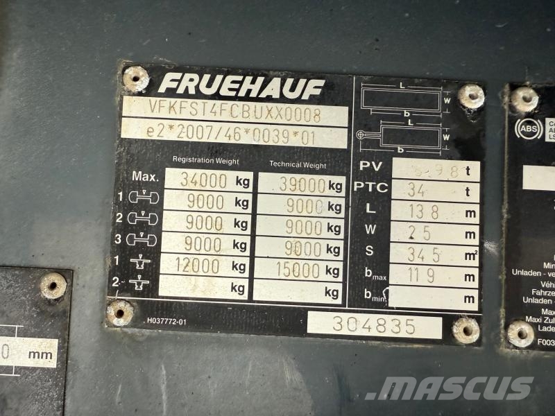 Fruehauf Semi-Reboque Semirremolques con carrocería de caja