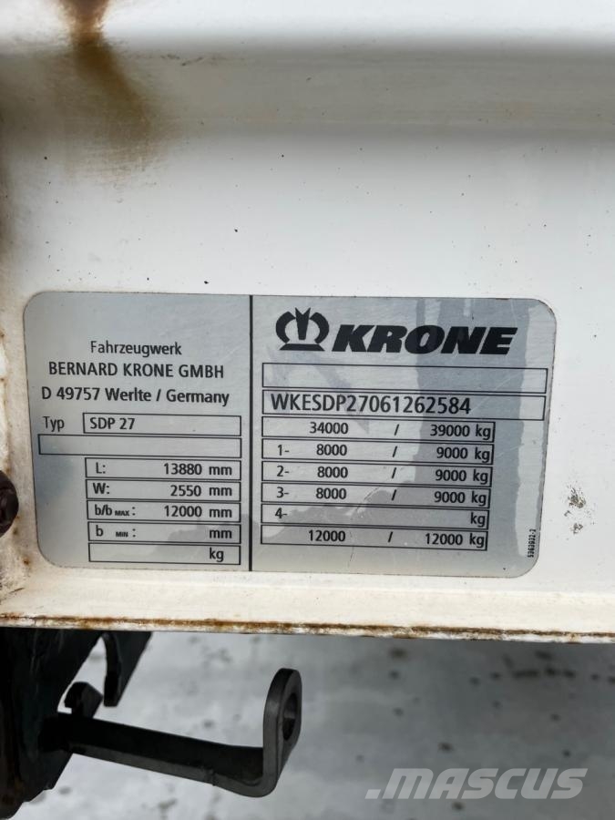 Krone Semi-Reboque Gardintrailer