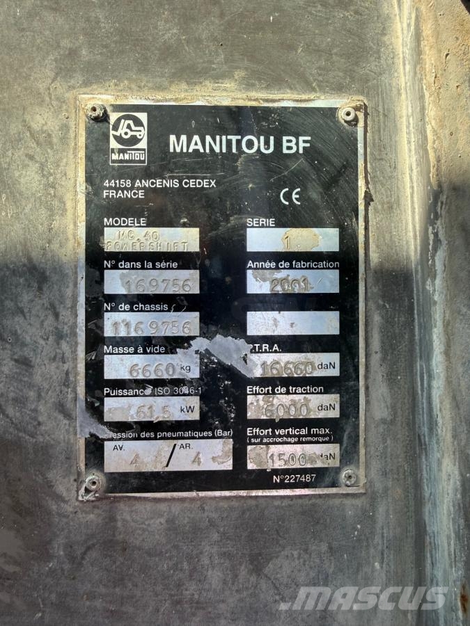Manitou MC 40 Muut haarukkatrukit