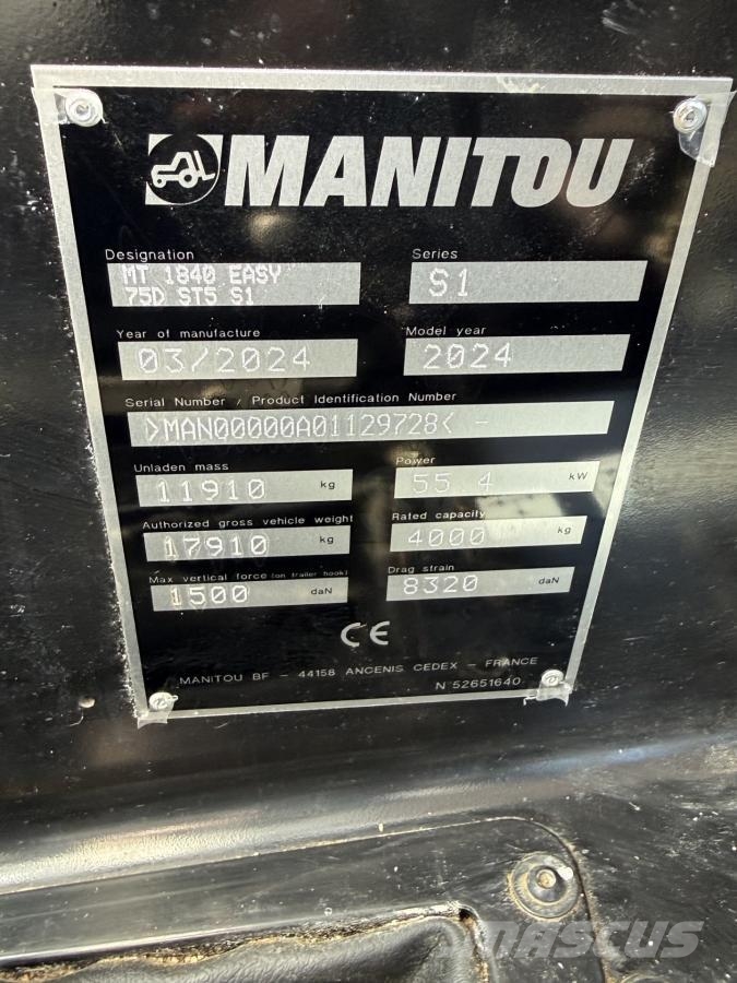 Manitou MT 1840 Teleskoplastare