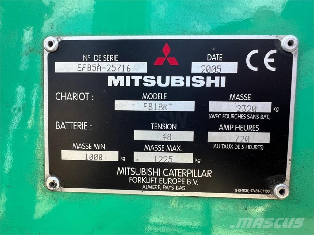 Mitsubishi FB18KT Forklift trucks - others