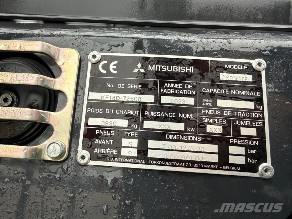 Mitsubishi FDE 25 Інше