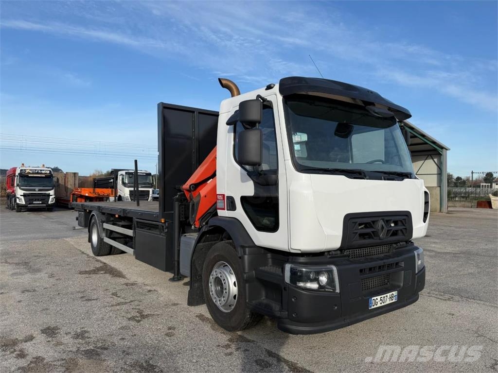 Renault C-Series 320 Vlakke laadvloer met kraan