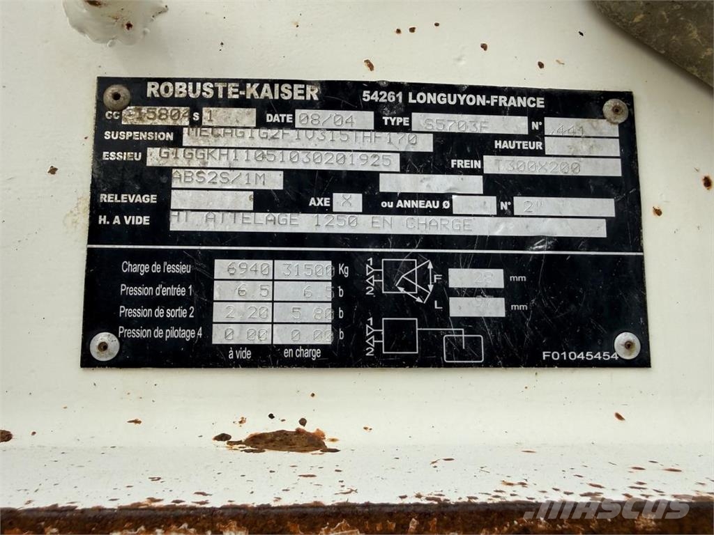 Robuste Kaiser Semi-Reboque Poluprikolice autotransporteri