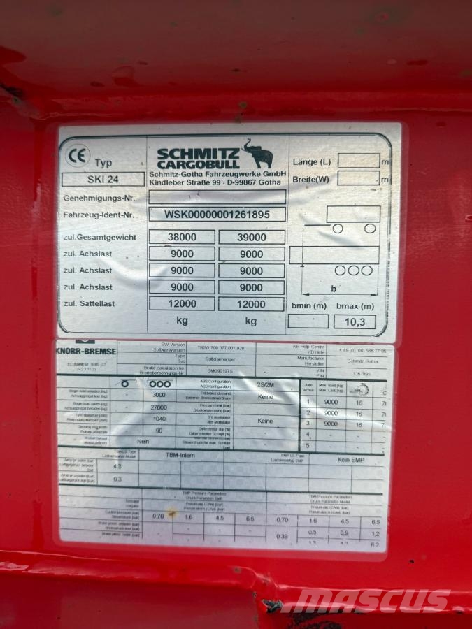 Schmitz Cargobull Semi-Reboque Semirremolques de volteo