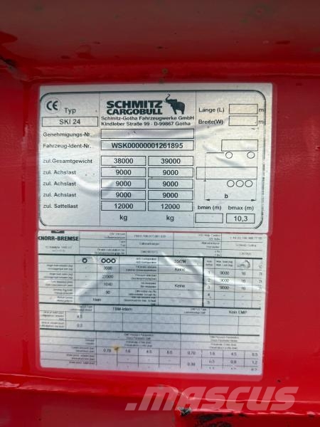 Schmitz Cargobull Semi-Reboque Piekabes pašizgāzēji