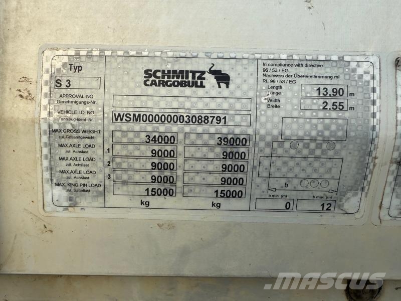 Schmitz Cargobull Semi-Reboque Poluprikolice sa ceradom