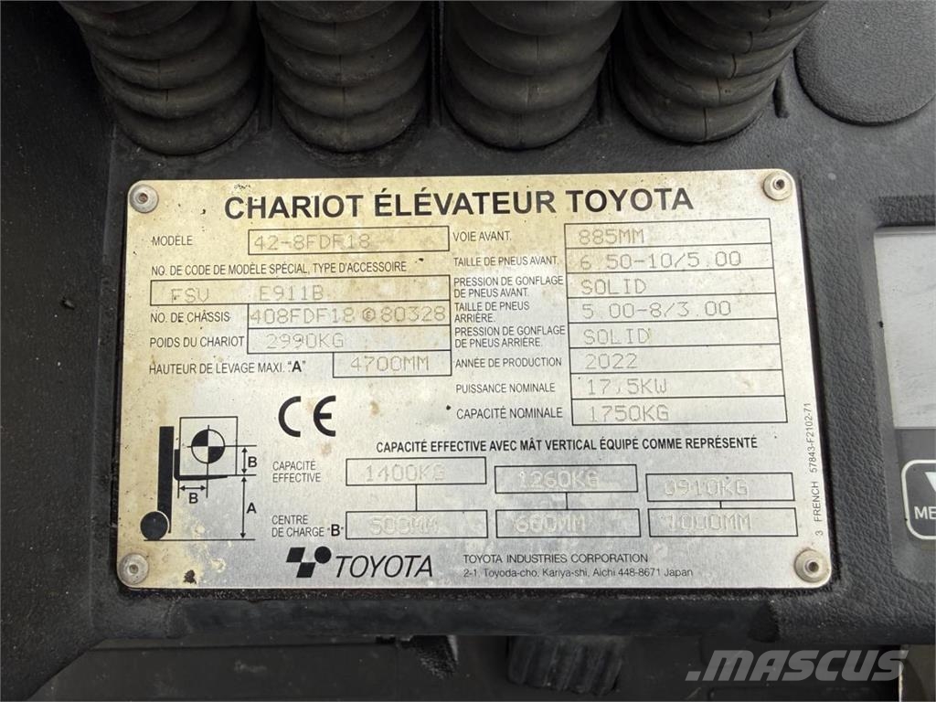 Toyota 8 FDF 18 Empilhadores - Outros