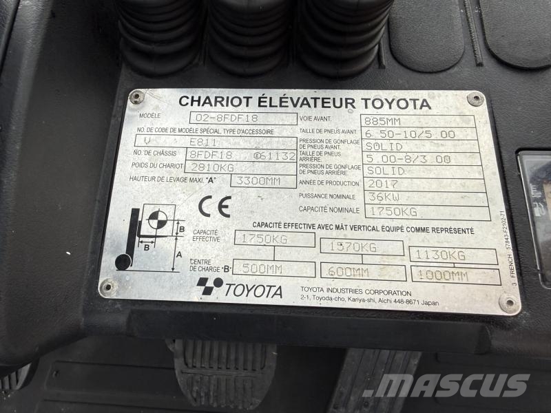 Toyota 8FDF18 Targoncák-Egyéb