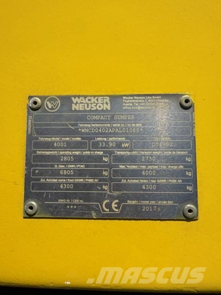 Wacker Neuson 4001 Міні самоскиди