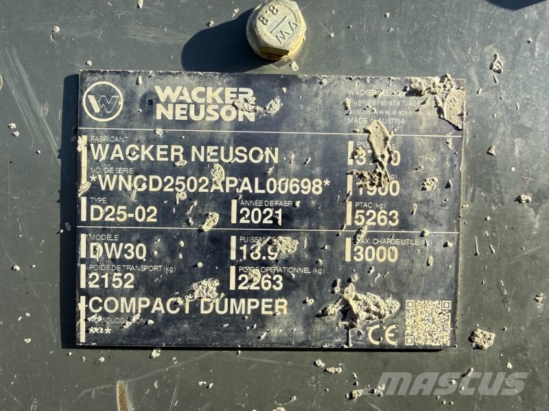 Wacker Neuson DW 30 Dúmpers de obra