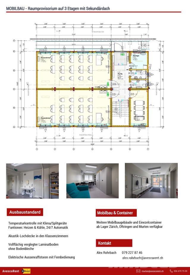  Avesco Rent Raumprovisorium auf 3 Etagen mit Sekun 特种集装箱