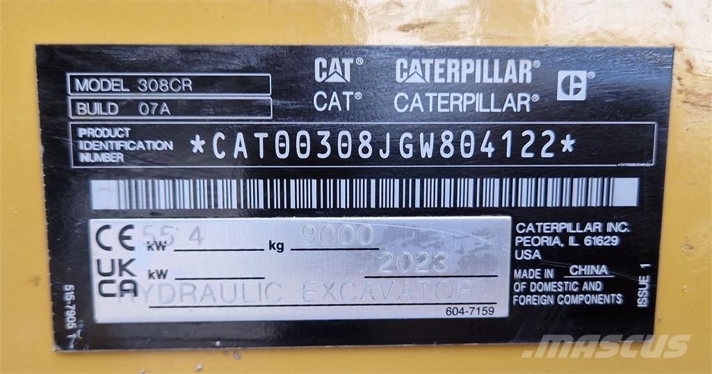 CAT 308CR Miniexcavadoras