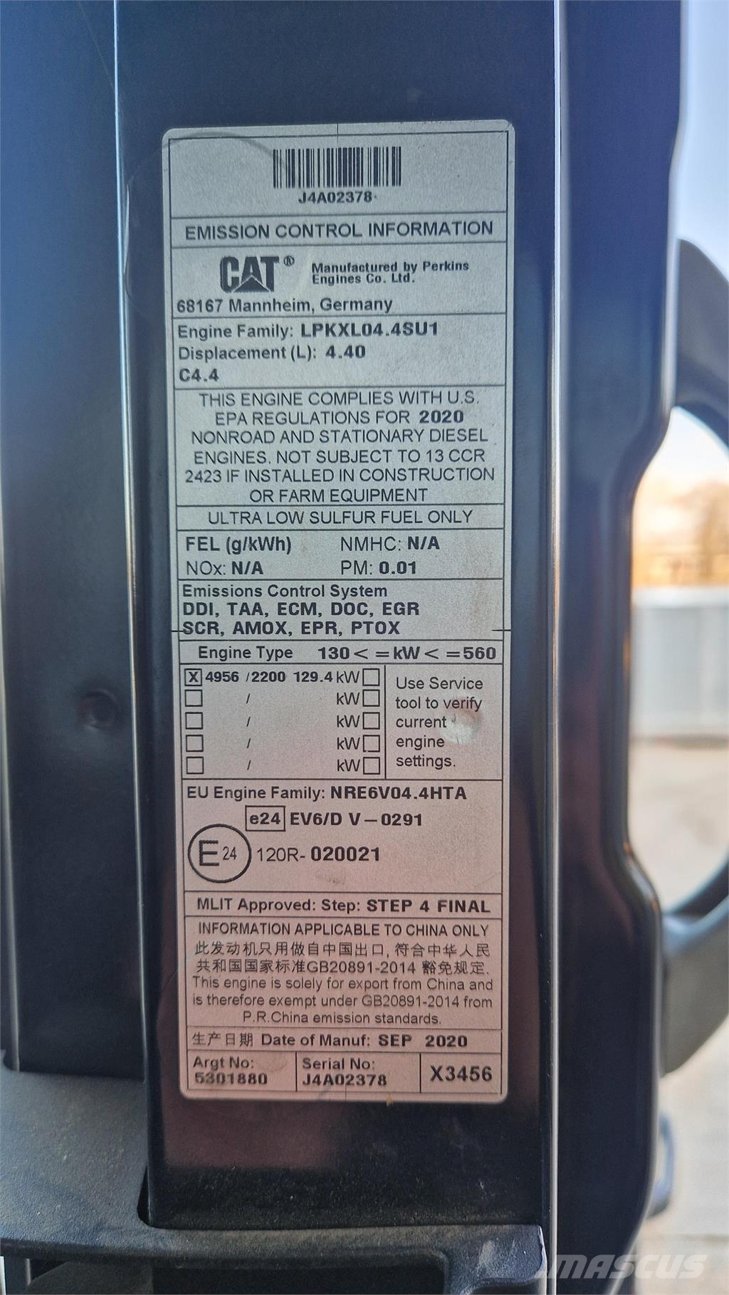 CAT 320 Bandgrävare