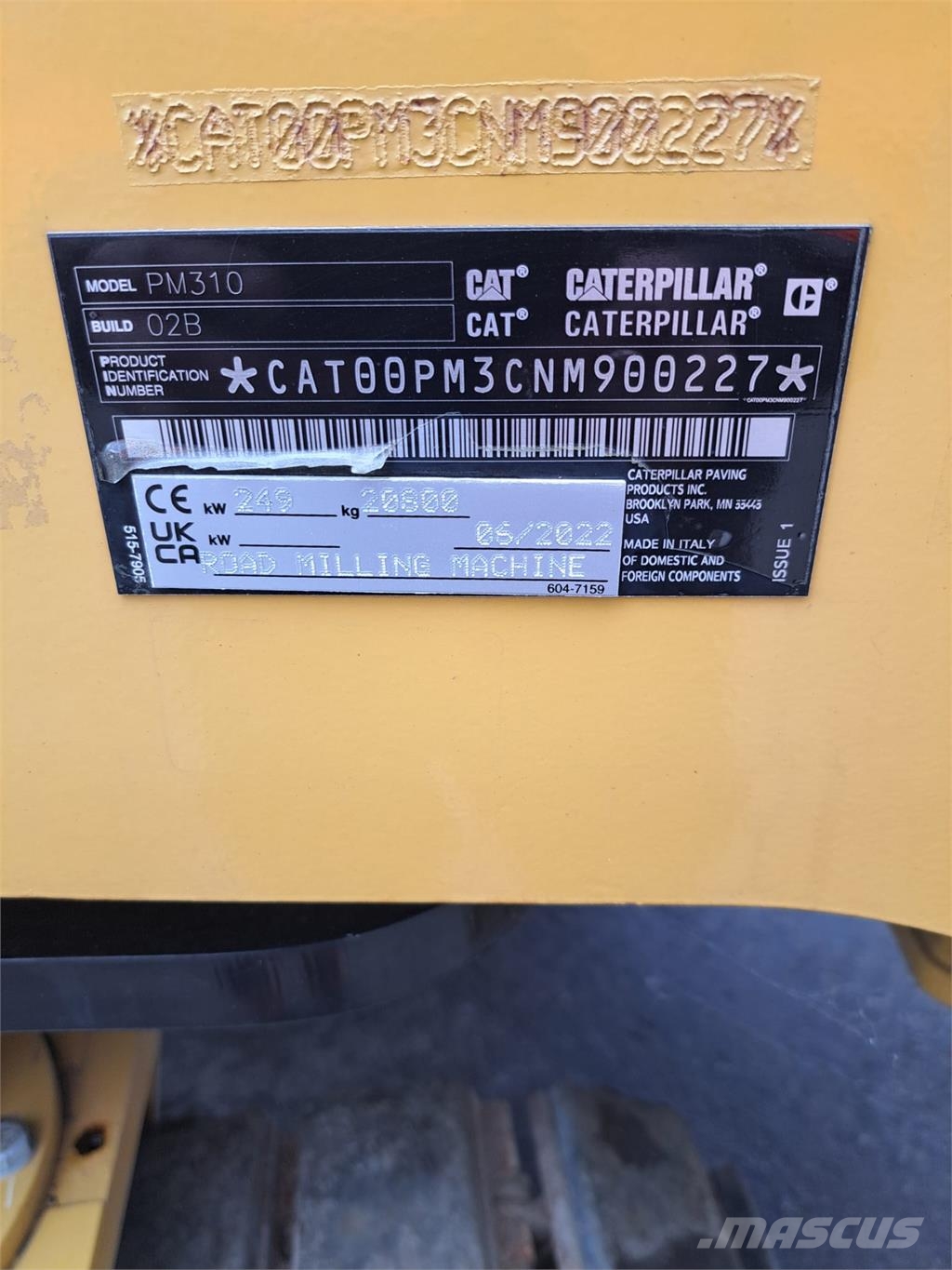 CAT PM310 Hobel