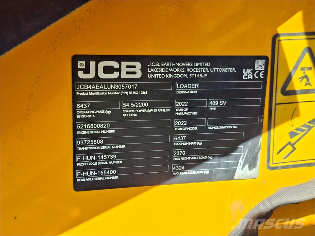 JCB 409SV Hjullastare