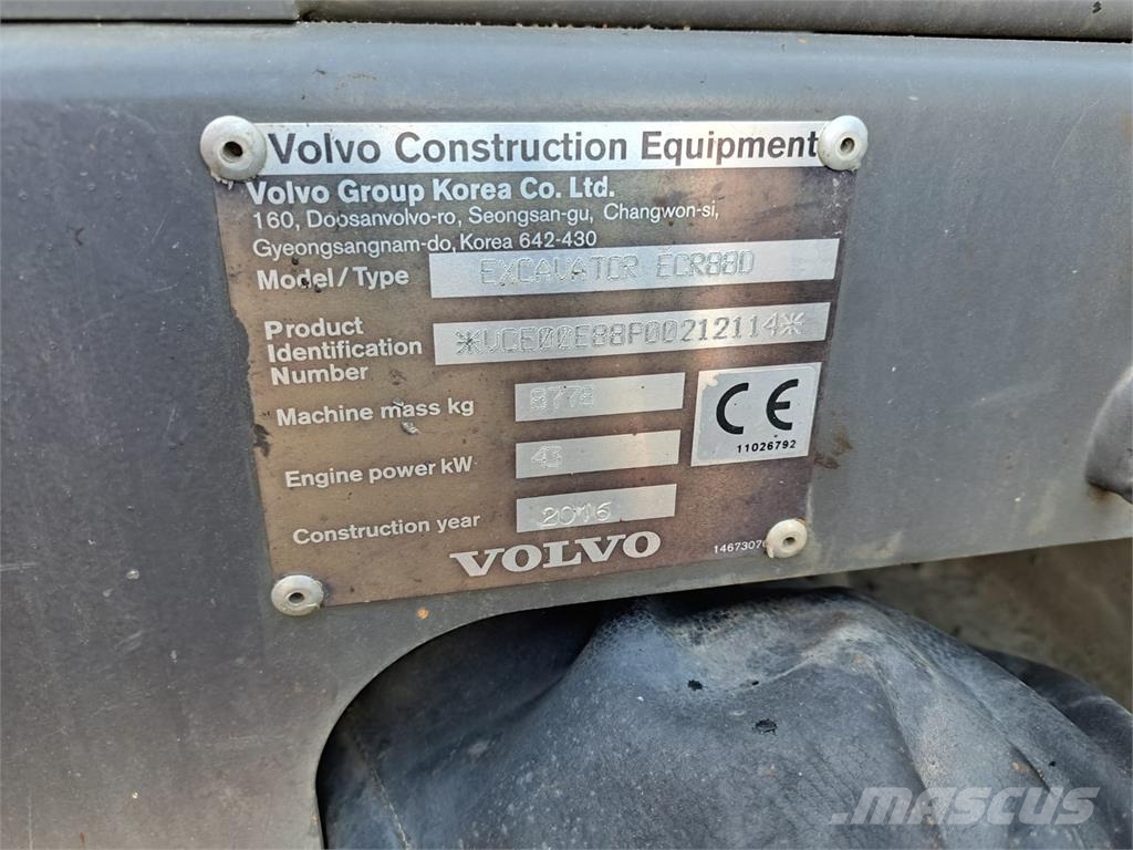 Volvo ECR88D Minikaivukoneet < 7t