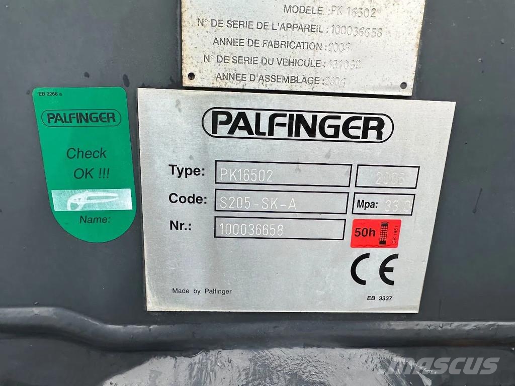 Palfinger PK16502 C Crane / Kraan / Autolaadkraan / Ladekran Univerzálne terénne žeriavy