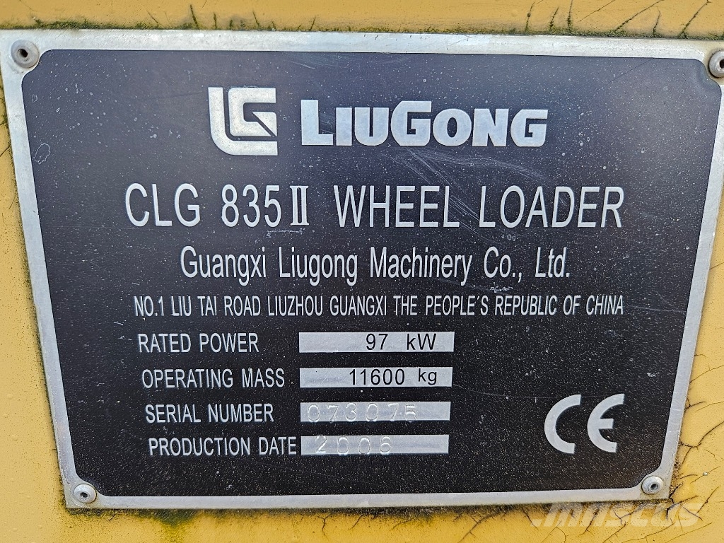 LiuGong CLG 835 II Iekrāvēji uz riteņiem