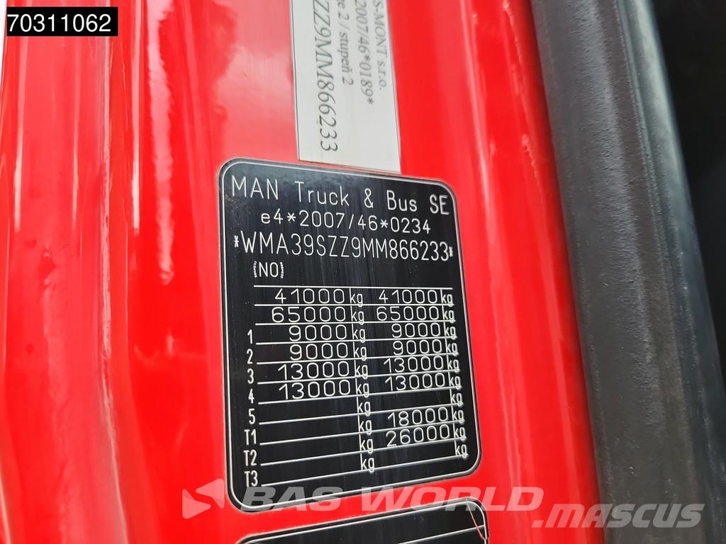 MAN TGS 41.510 TGS 8X4 17m3 tipper Full Steel Hub redu Самоскиди