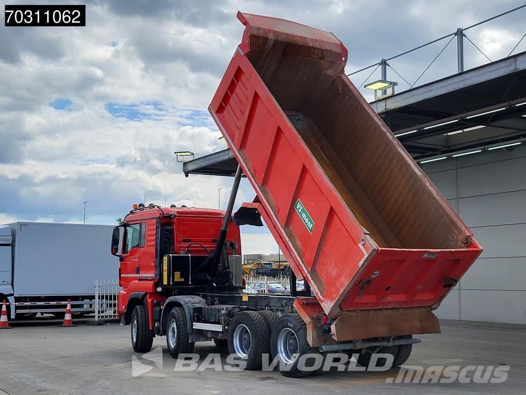 MAN TGS 41.510 TGS 8X4 17m3 tipper Full Steel Hub redu Самоскиди